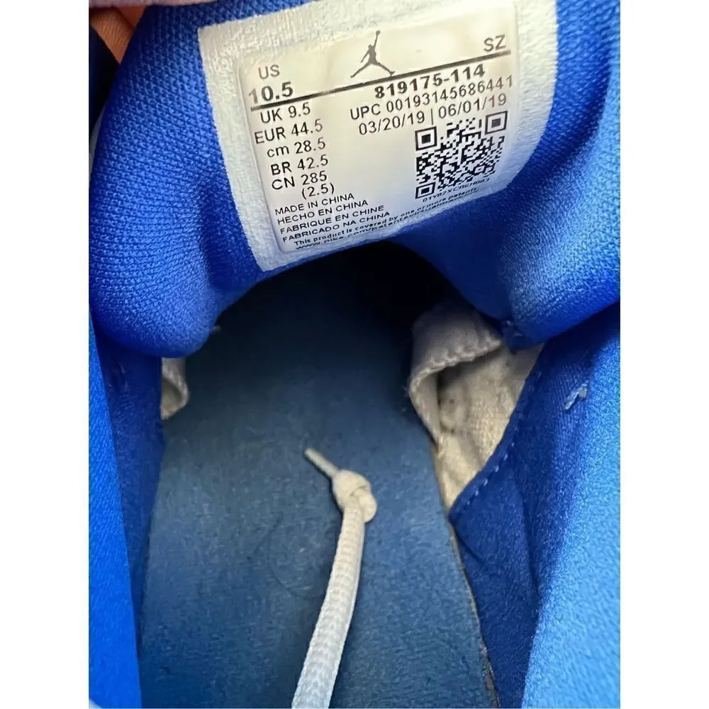 Nike Air Jordan Jumpman Team II White Hyper Royal Blue Shoe Men Sz 10.5. 819175-